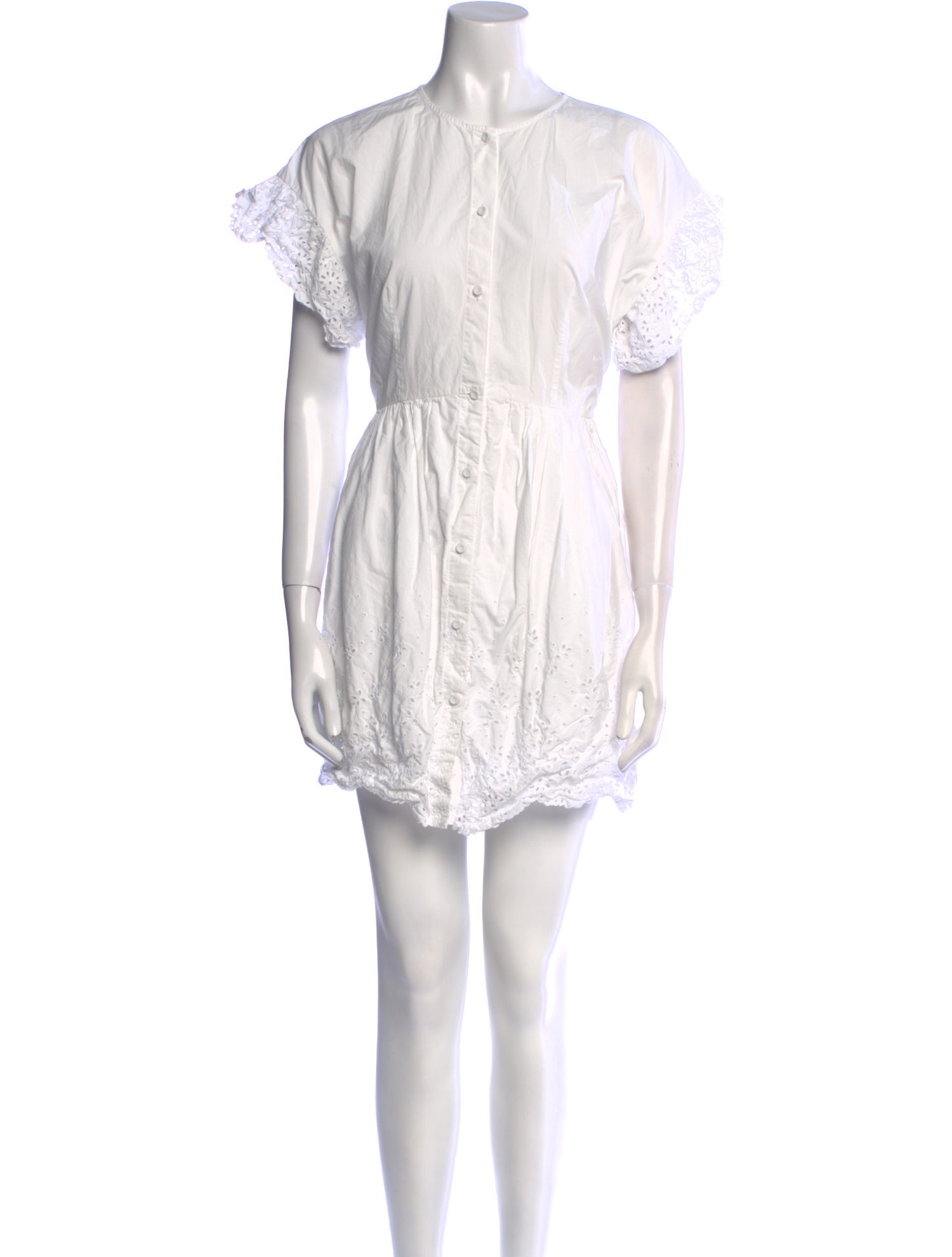 La Vie Rebecca Taylor Crew Neck Mini Dress