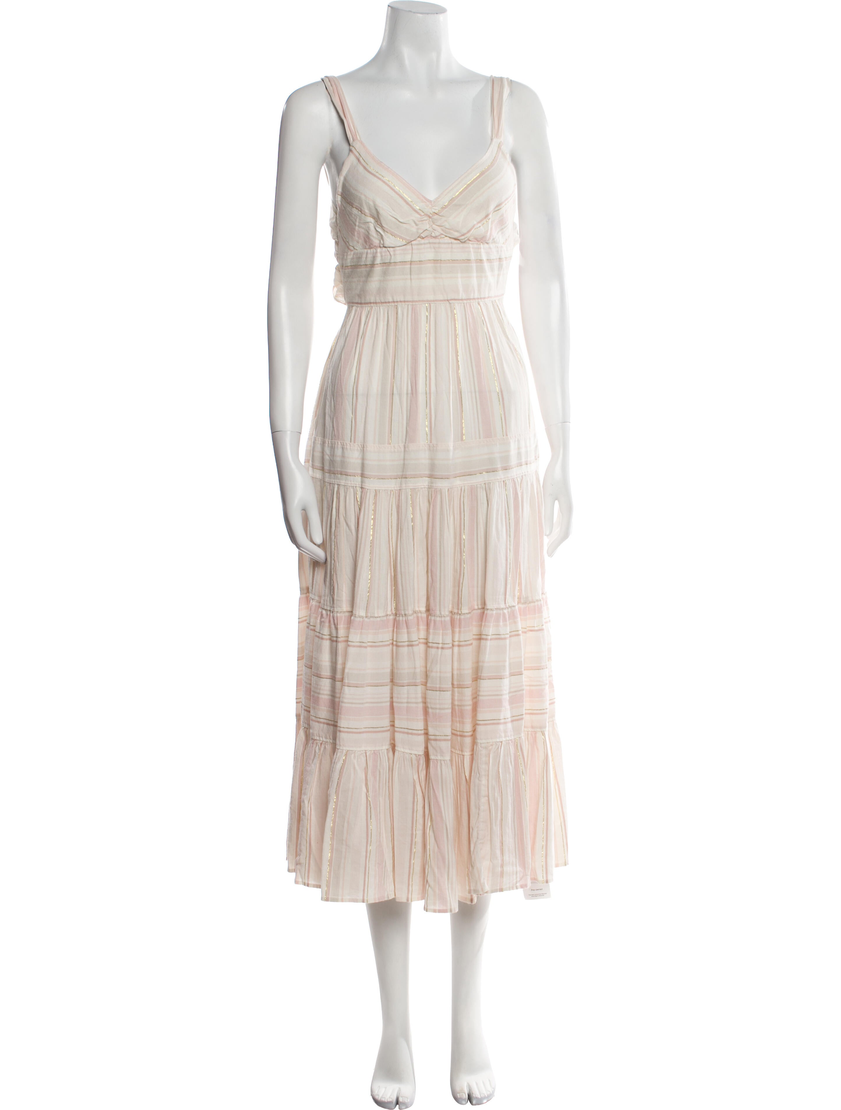 La Vie Rebecca Taylor Striped Long Dress