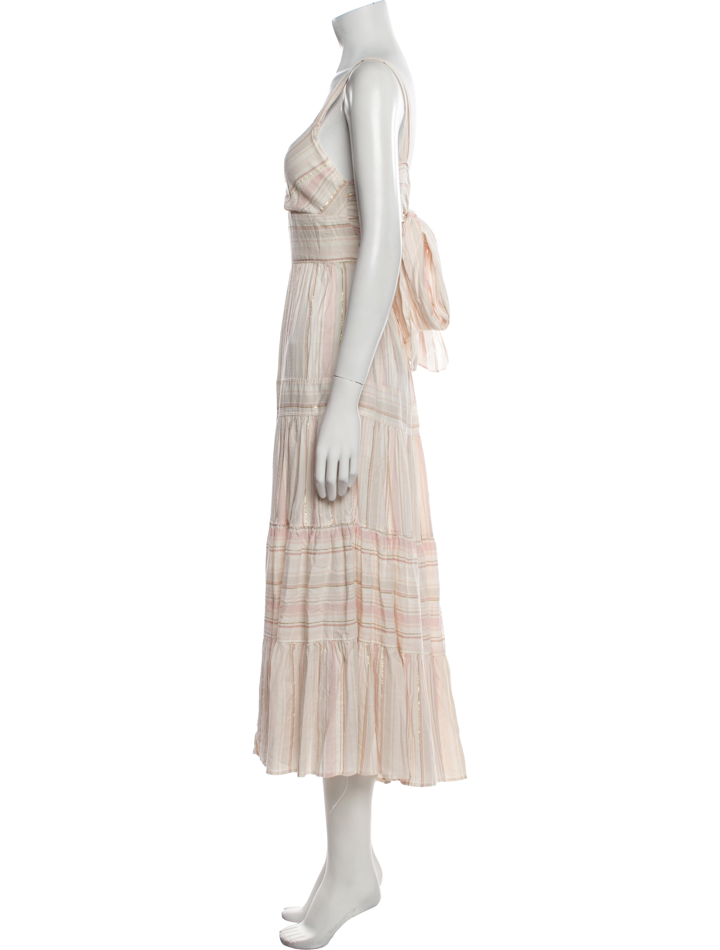 La Vie Rebecca Taylor Striped Long Dress