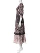 La Vie Rebecca Taylor Floral Print Long Dress