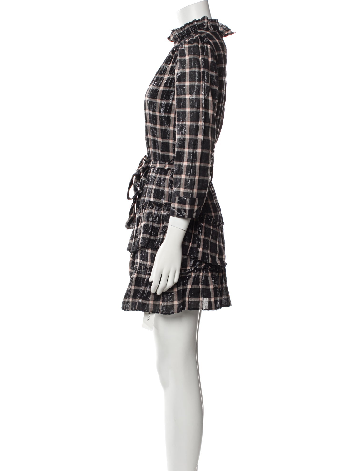 La Vie Rebecca Taylor Plaid Print Mini Dress
