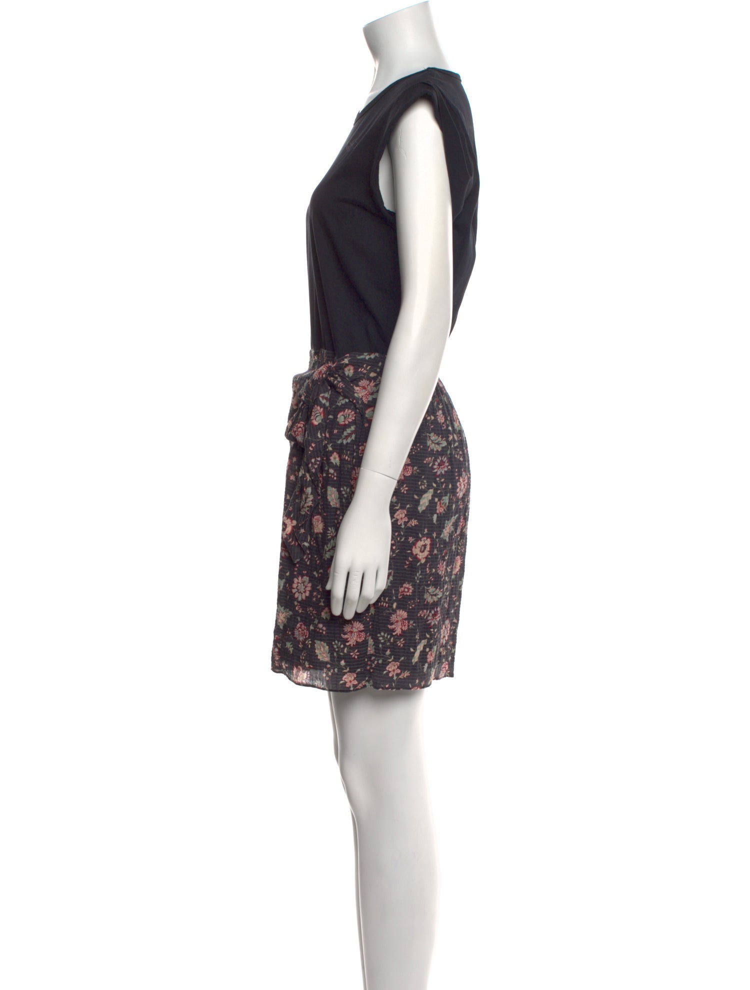 La Vie Rebecca Taylor Floral Print Mini Dress