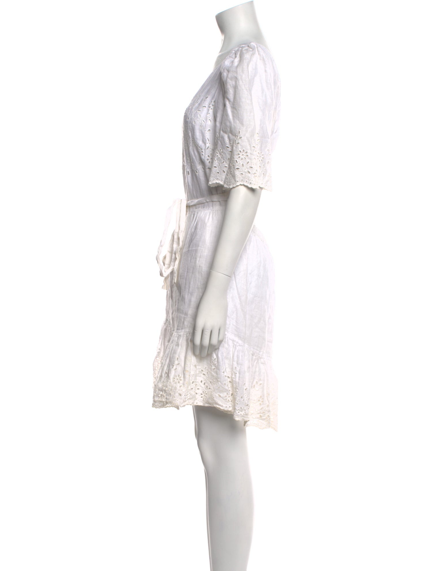 La Vie Rebecca Taylor Linen Knee-Length Dress