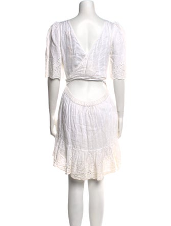La Vie Rebecca Taylor Linen Knee-Length Dress