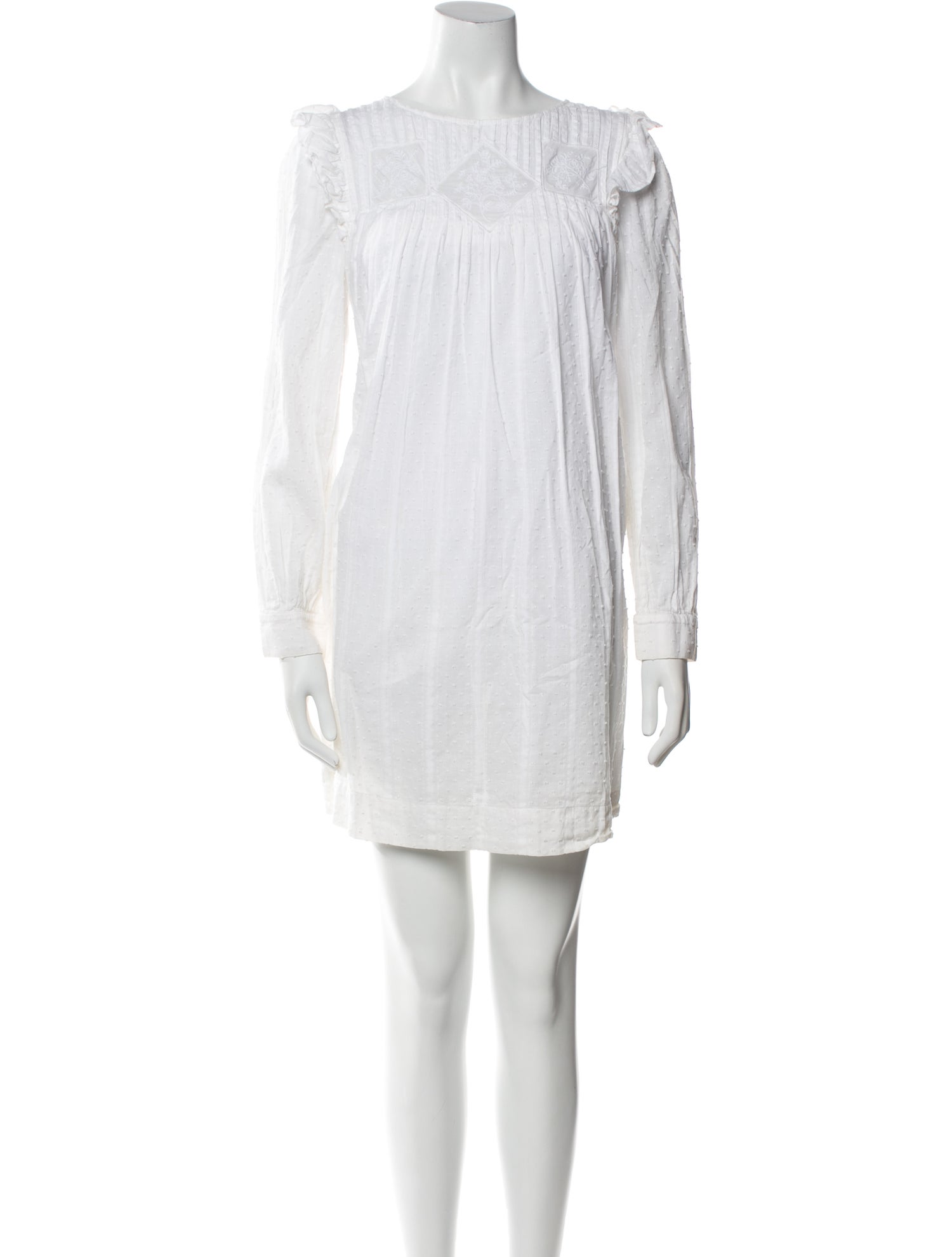 La Vie Rebecca Taylor Bateau Neckline Mini Dress