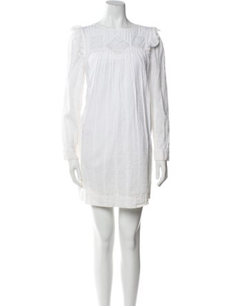 La Vie Rebecca Taylor Bateau Neckline Mini Dress