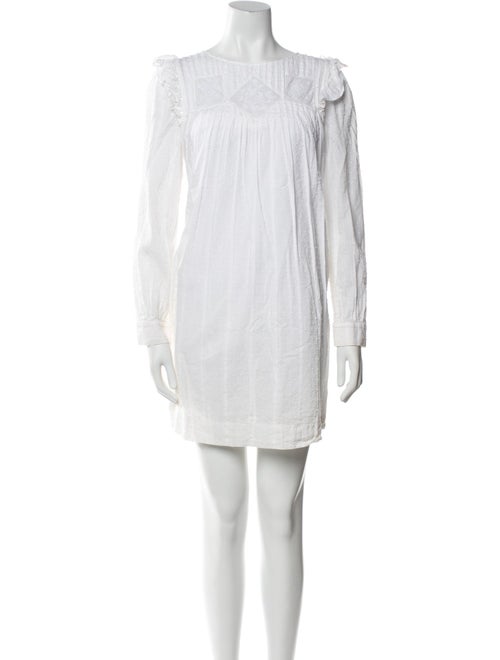 La Vie Rebecca Taylor Bateau Neckline Mini Dress