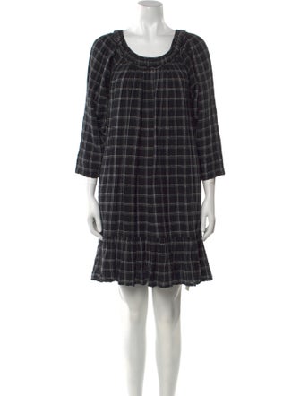 La Vie Rebecca Taylor Plaid Print Mini Dress