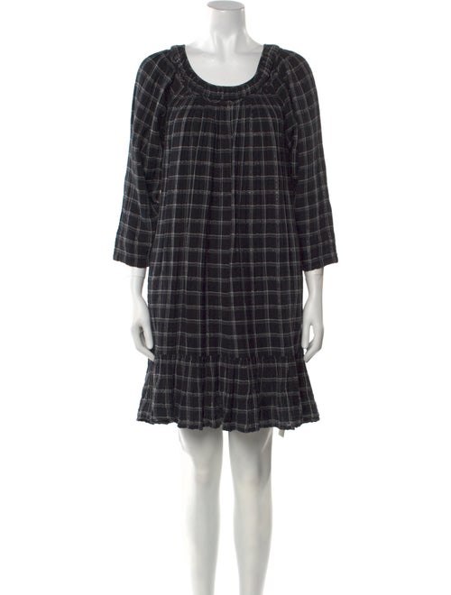 La Vie Rebecca Taylor Plaid Print Mini Dress