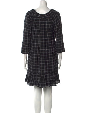 La Vie Rebecca Taylor Plaid Print Mini Dress