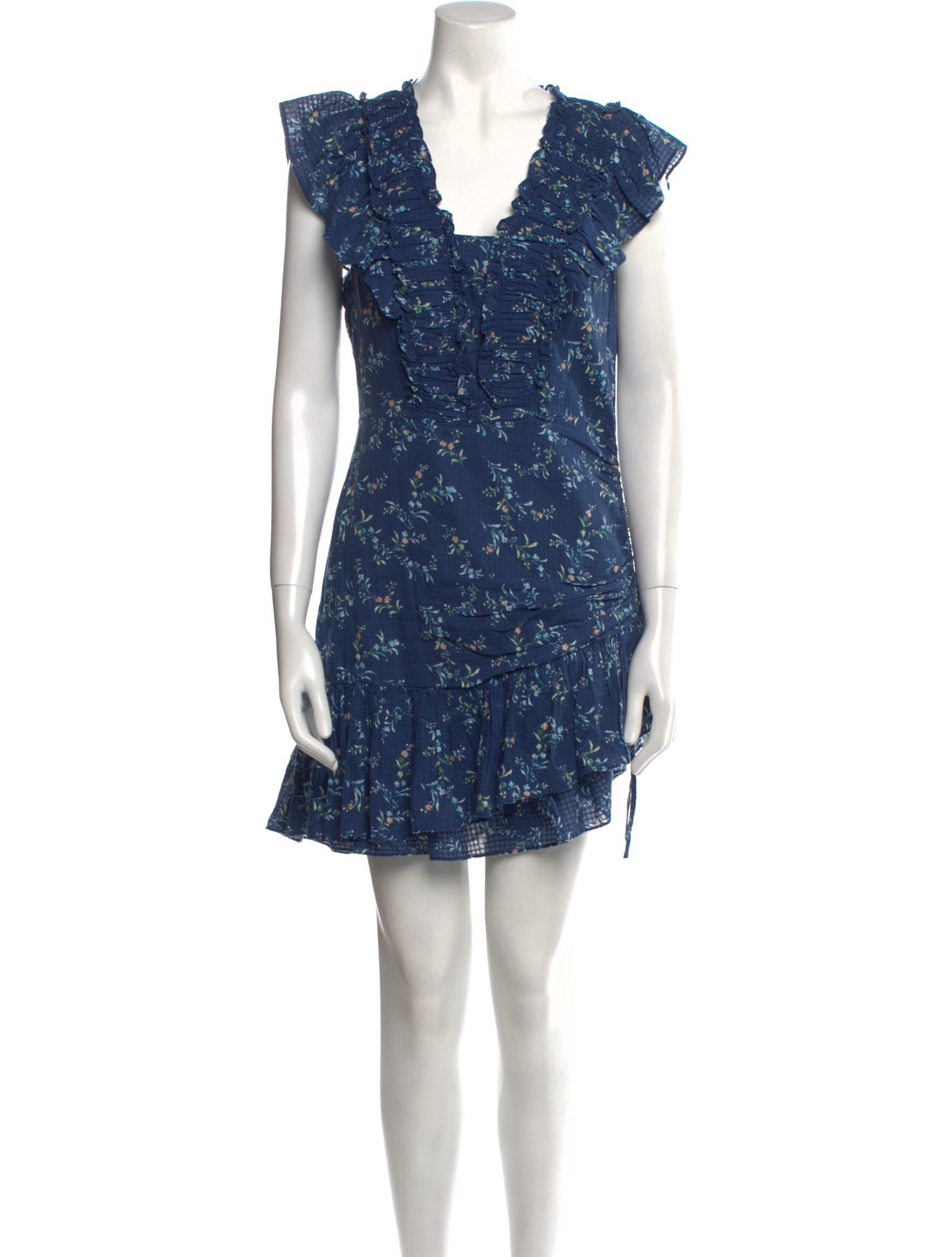 La Vie Rebecca Taylor Floral Print Mini Dress