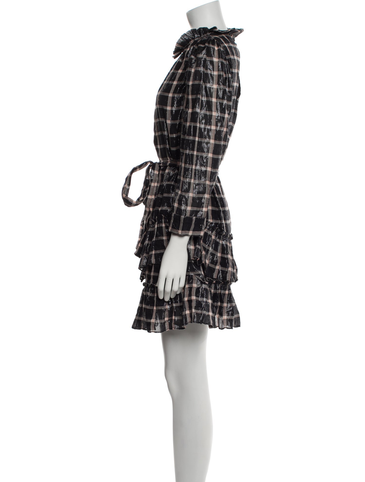 La Vie Rebecca Taylor Plaid Print Mini Dress