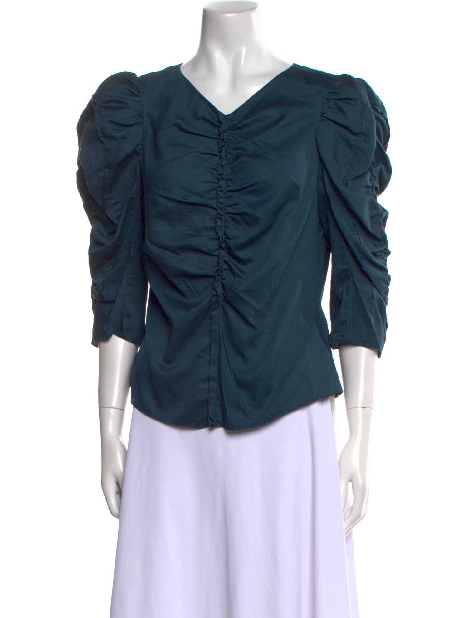La Vie Rebecca Taylor V-Neck Three-Quarter Sleeve Blouse w/ Tags