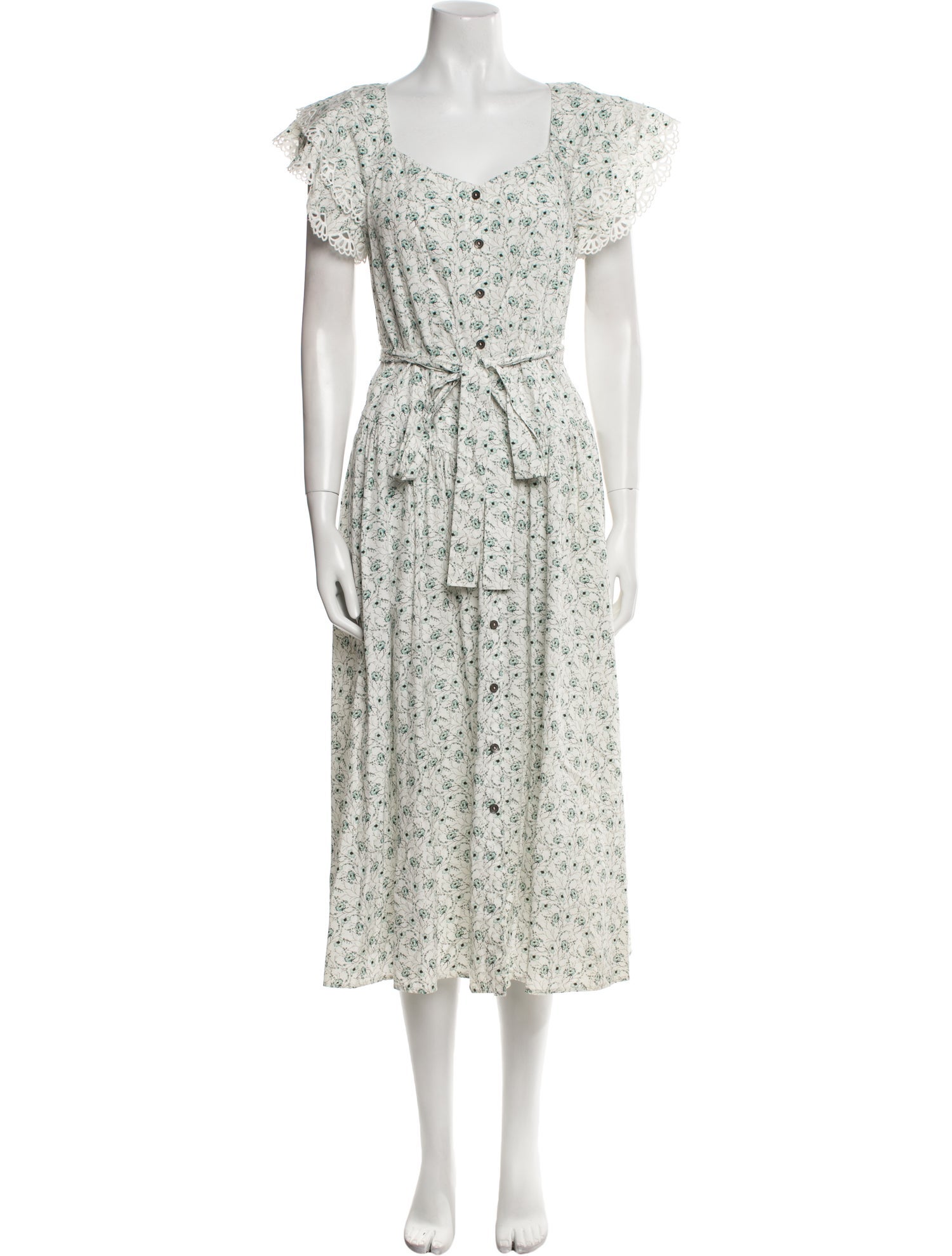 La Vie Rebecca Taylor Floral Print Long Dress