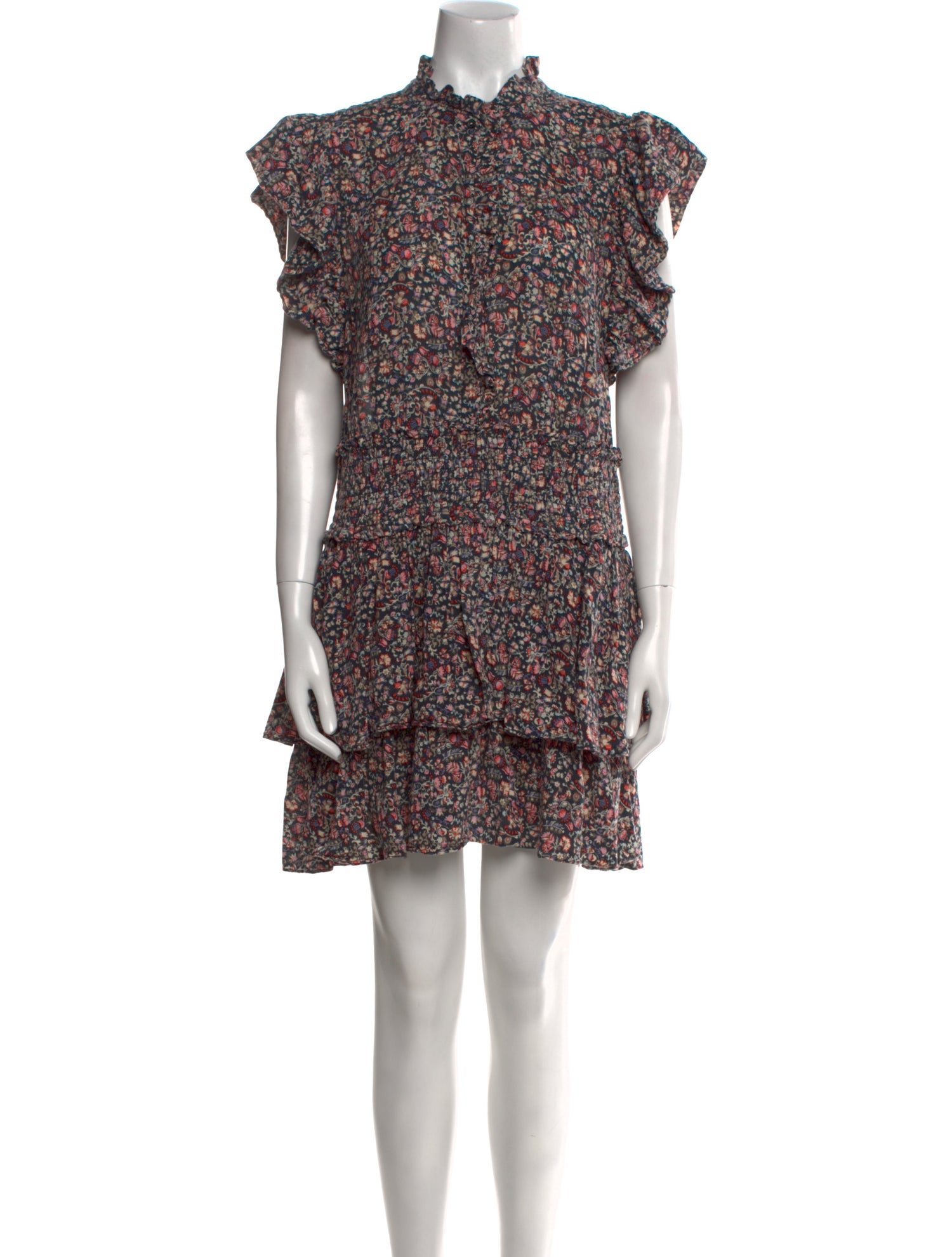 La Vie Rebecca Taylor Floral Print Mini Dress w/ Tags