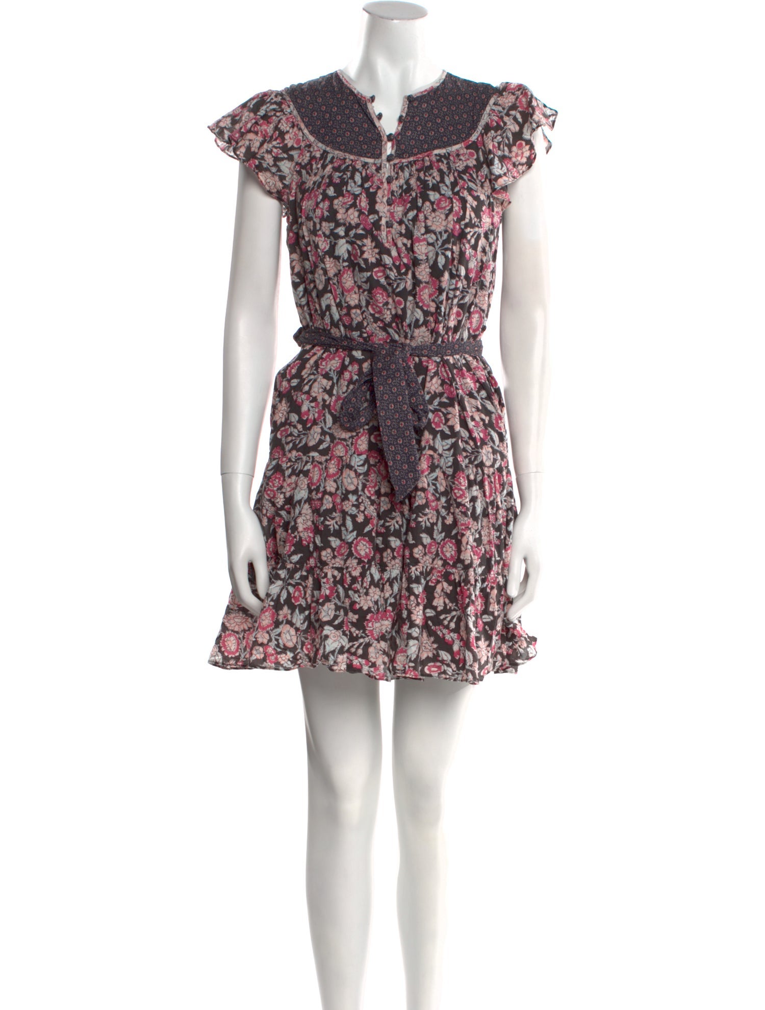 La Vie Rebecca Taylor Floral Print Mini Dress w/ Tags