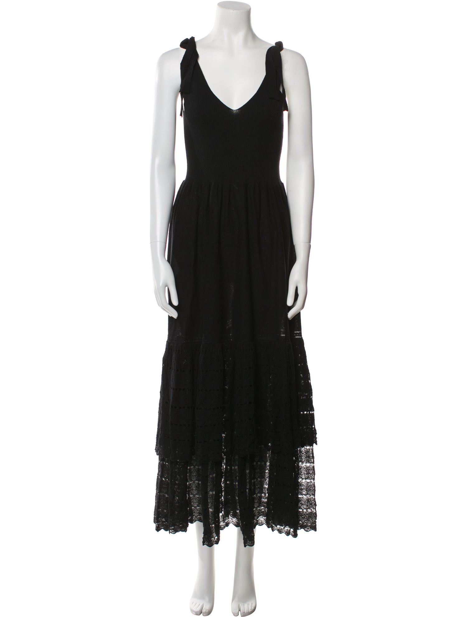 La Vie Rebecca Taylor V-Neck Long Dress