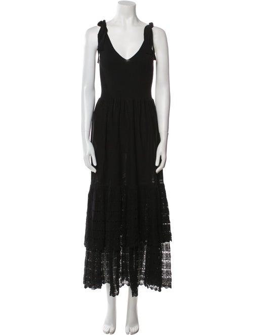 La Vie Rebecca Taylor V-Neck Long Dress