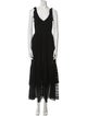 La Vie Rebecca Taylor V-Neck Long Dress