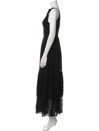 La Vie Rebecca Taylor V-Neck Long Dress