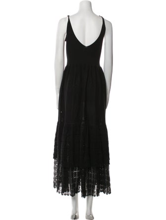 La Vie Rebecca Taylor V-Neck Long Dress