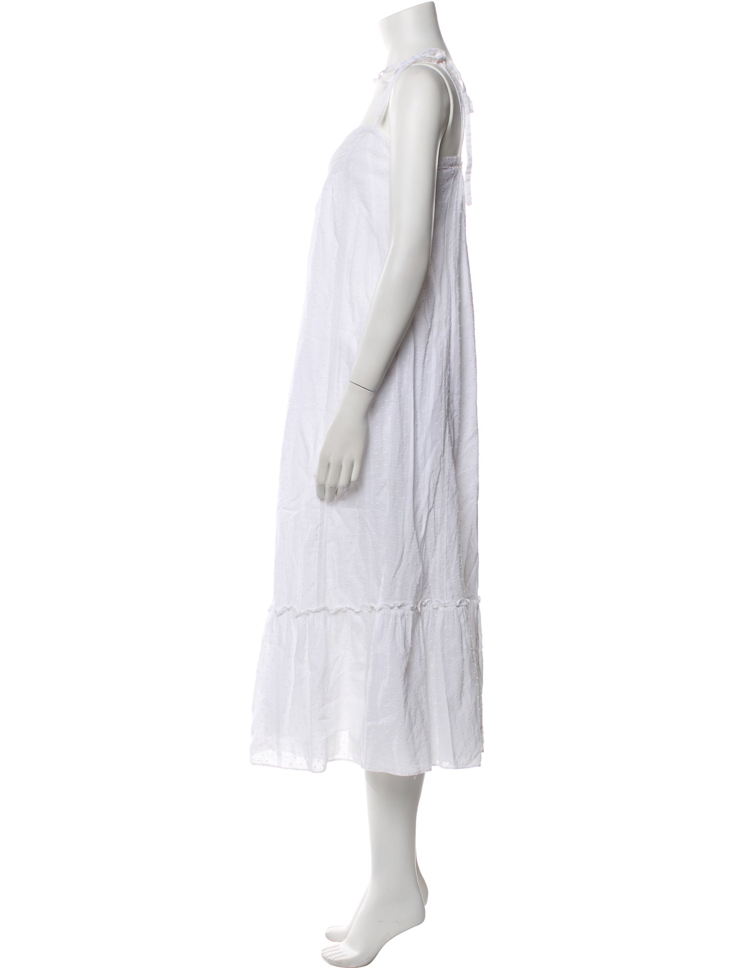 La Vie Rebecca Taylor Square Neckline Midi Length Dress