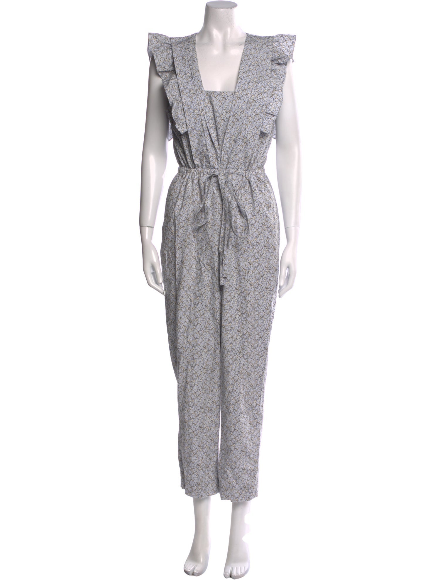 La Vie Rebecca Taylor Printed Square Neckline Jumpsuit