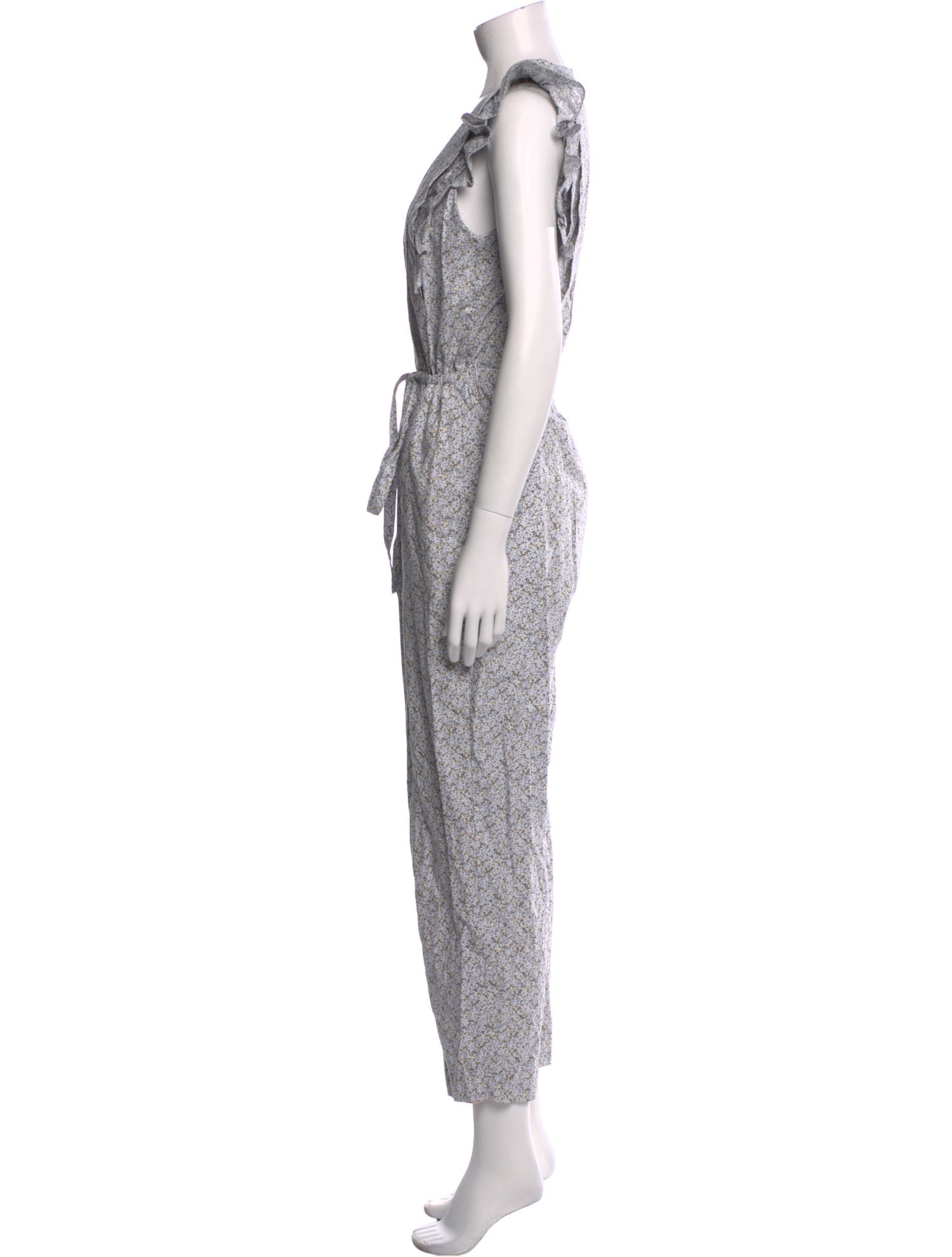 La Vie Rebecca Taylor Printed Square Neckline Jumpsuit