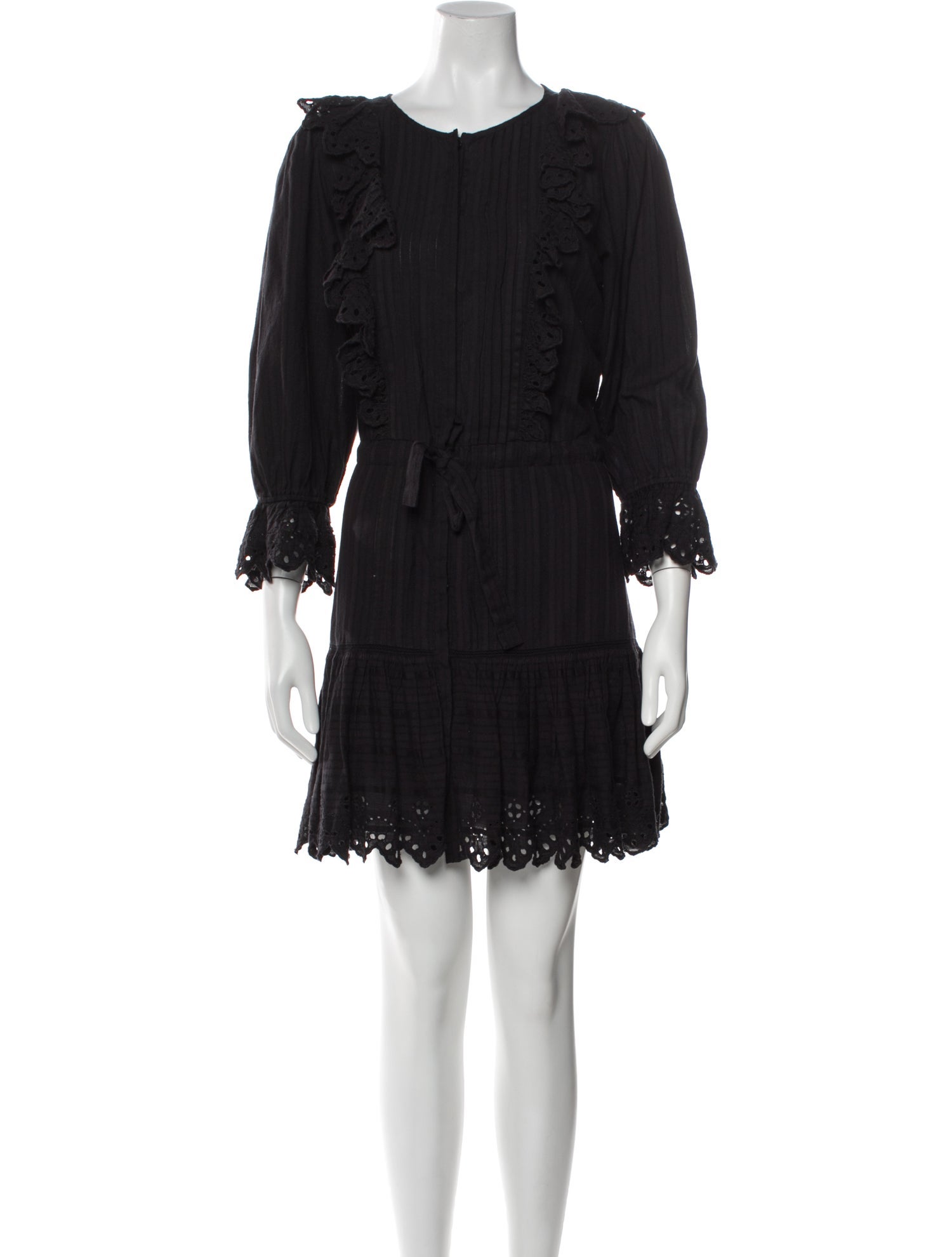 La Vie Rebecca Taylor Scoop Neck Mini Dress