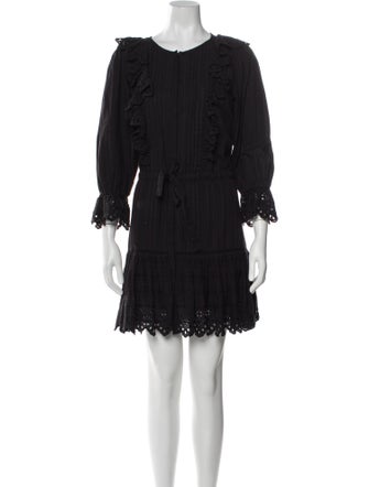 La Vie Rebecca Taylor Scoop Neck Mini Dress