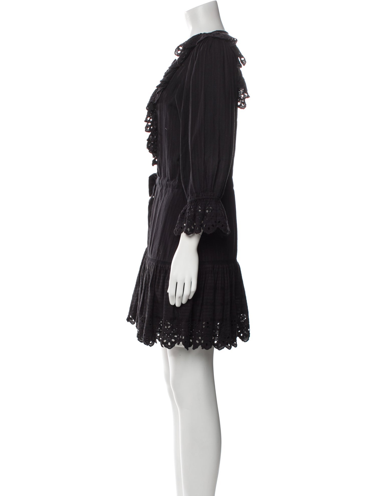 La Vie Rebecca Taylor Scoop Neck Mini Dress