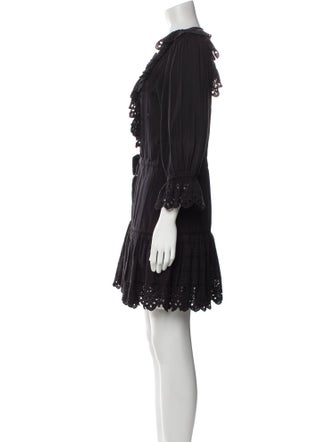 La Vie Rebecca Taylor Scoop Neck Mini Dress