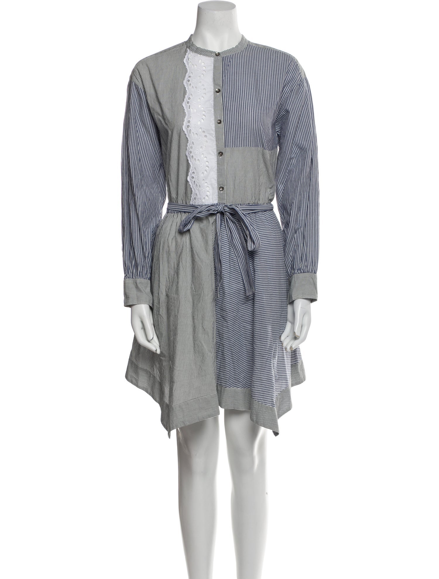 La Vie Rebecca Taylor Striped Knee-Length Dress