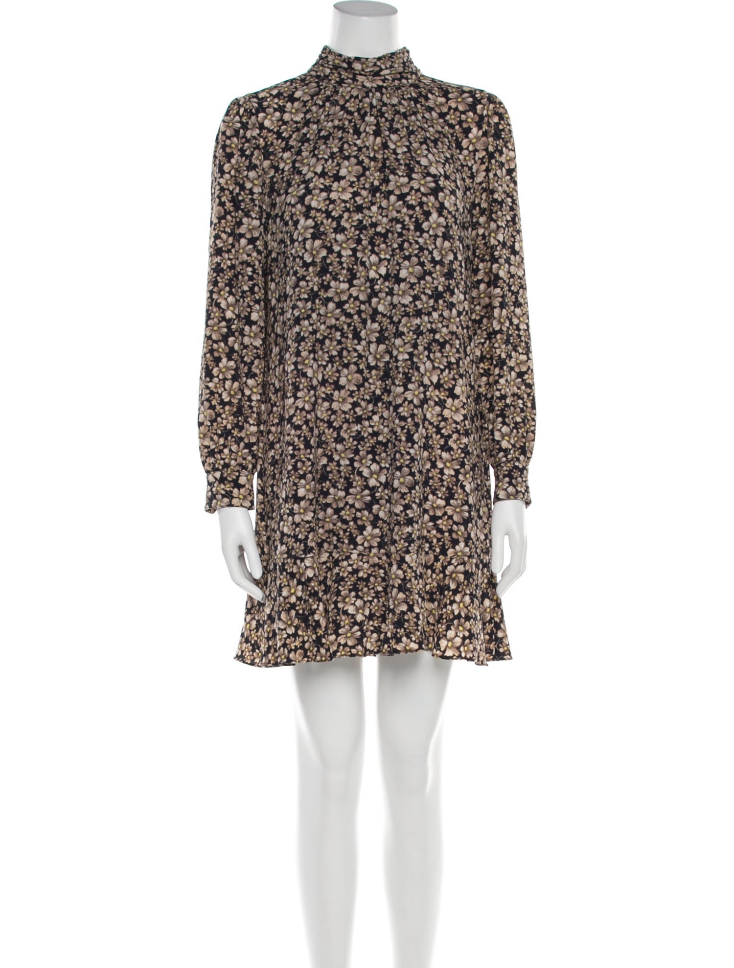 La Vie Rebecca Taylor Floral Print Mini Dress