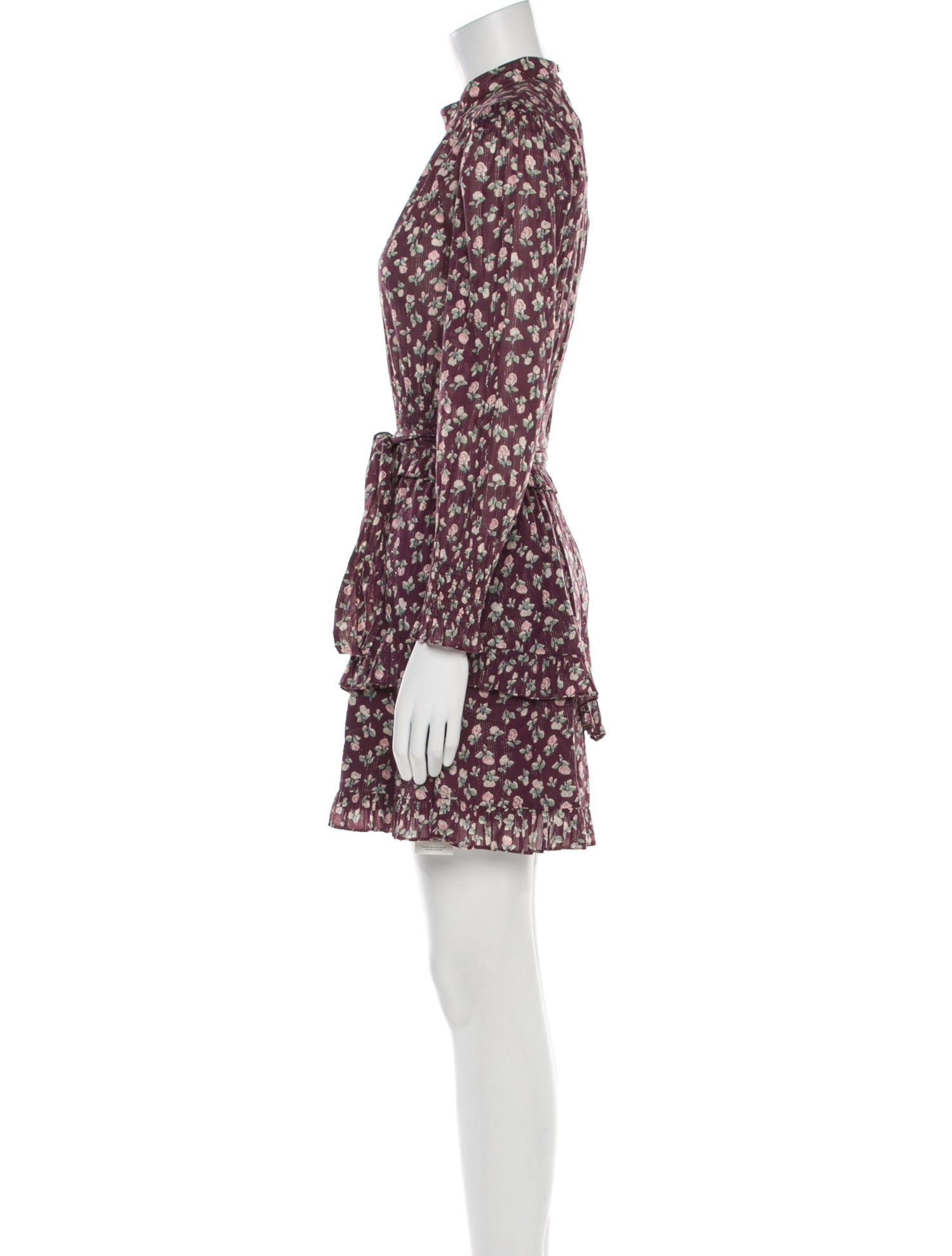 La Vie Rebecca Taylor Floral Print Mini Dress