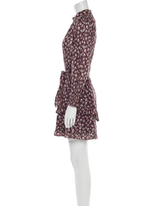 La Vie Rebecca Taylor Floral Print Mini Dress