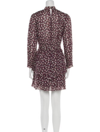 La Vie Rebecca Taylor Floral Print Mini Dress