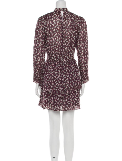 La Vie Rebecca Taylor Floral Print Mini Dress