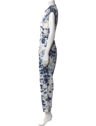 La Vie Rebecca Taylor Tie-Dye Print Jumpsuit