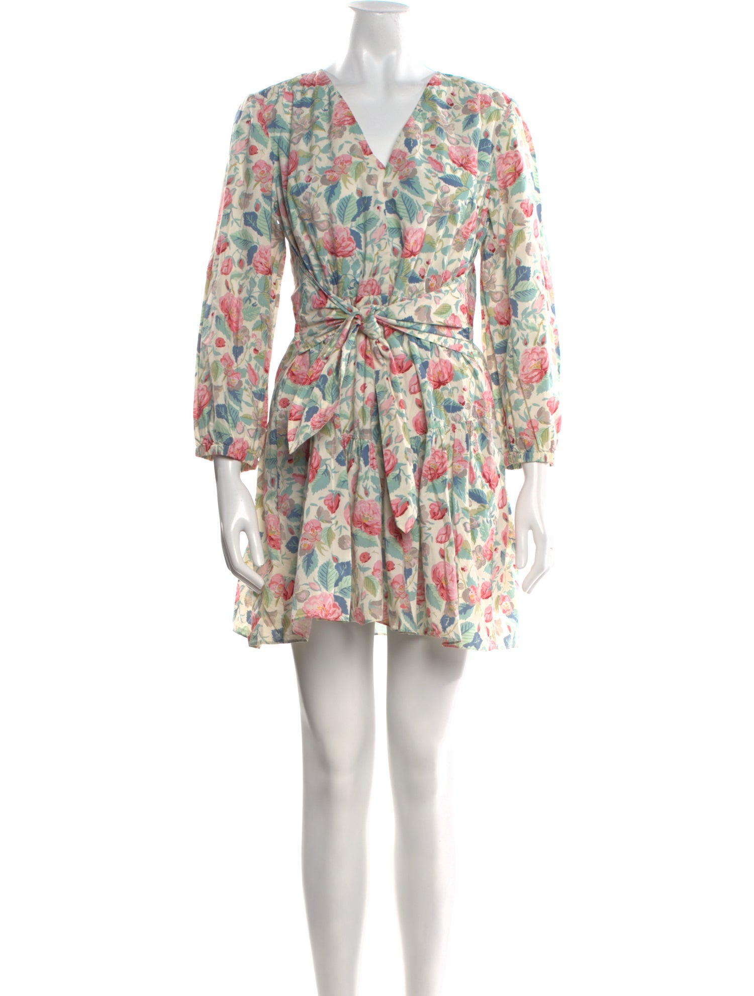 La Vie Rebecca Taylor Floral Print Mini Dress