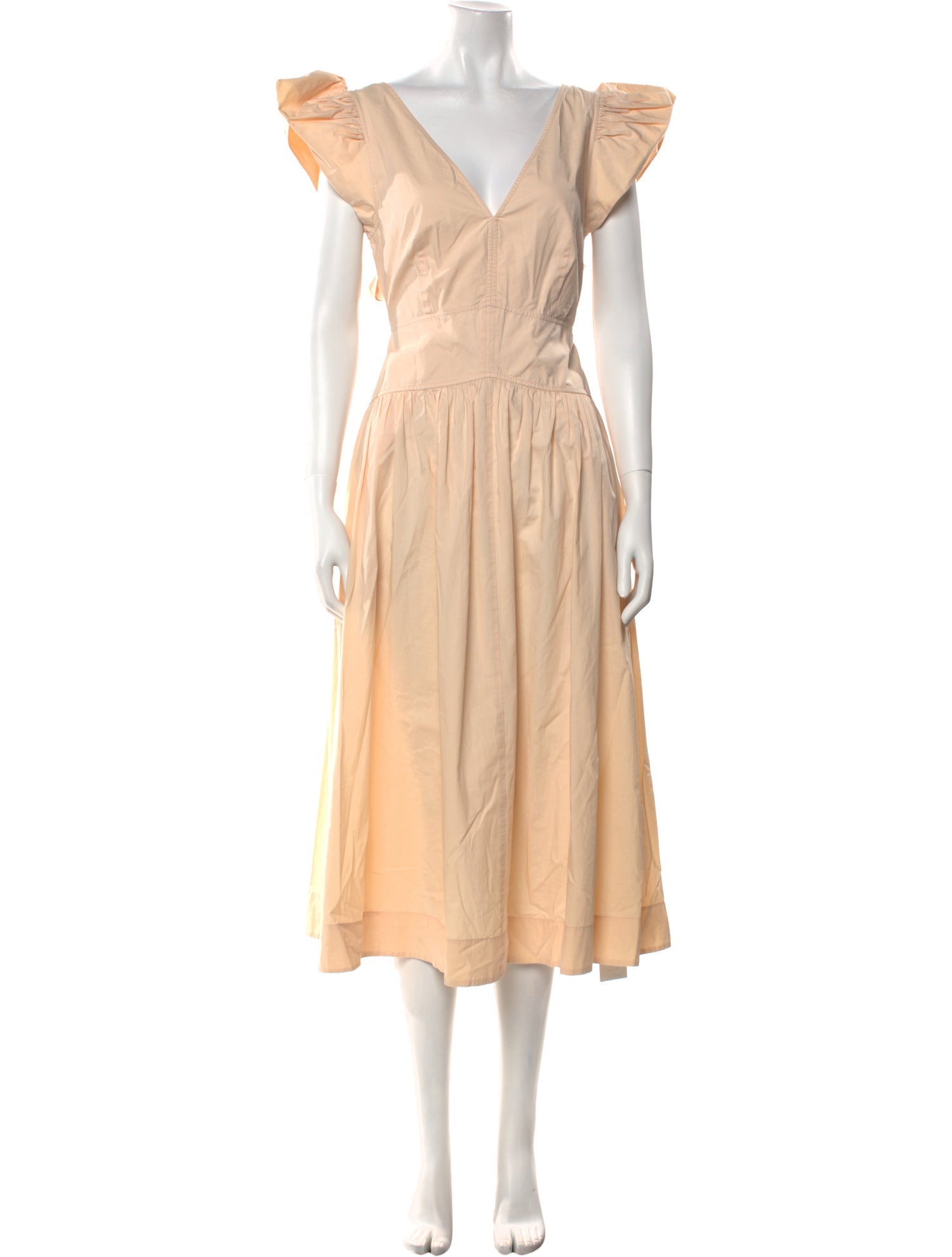 La Vie Rebecca Taylor V-Neck Long Dress in Pink, Women's S La Vie Rebecca Taylor V-Neck Long Dress in Pink, Women's S