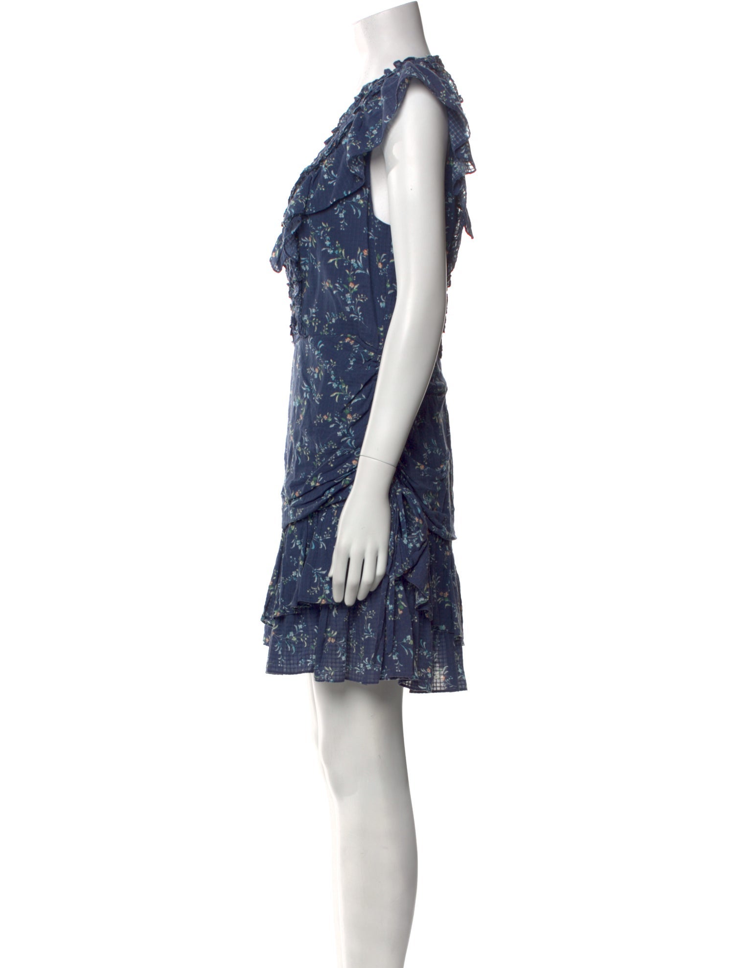 La Vie Rebecca Taylor Floral Print Mini Dress