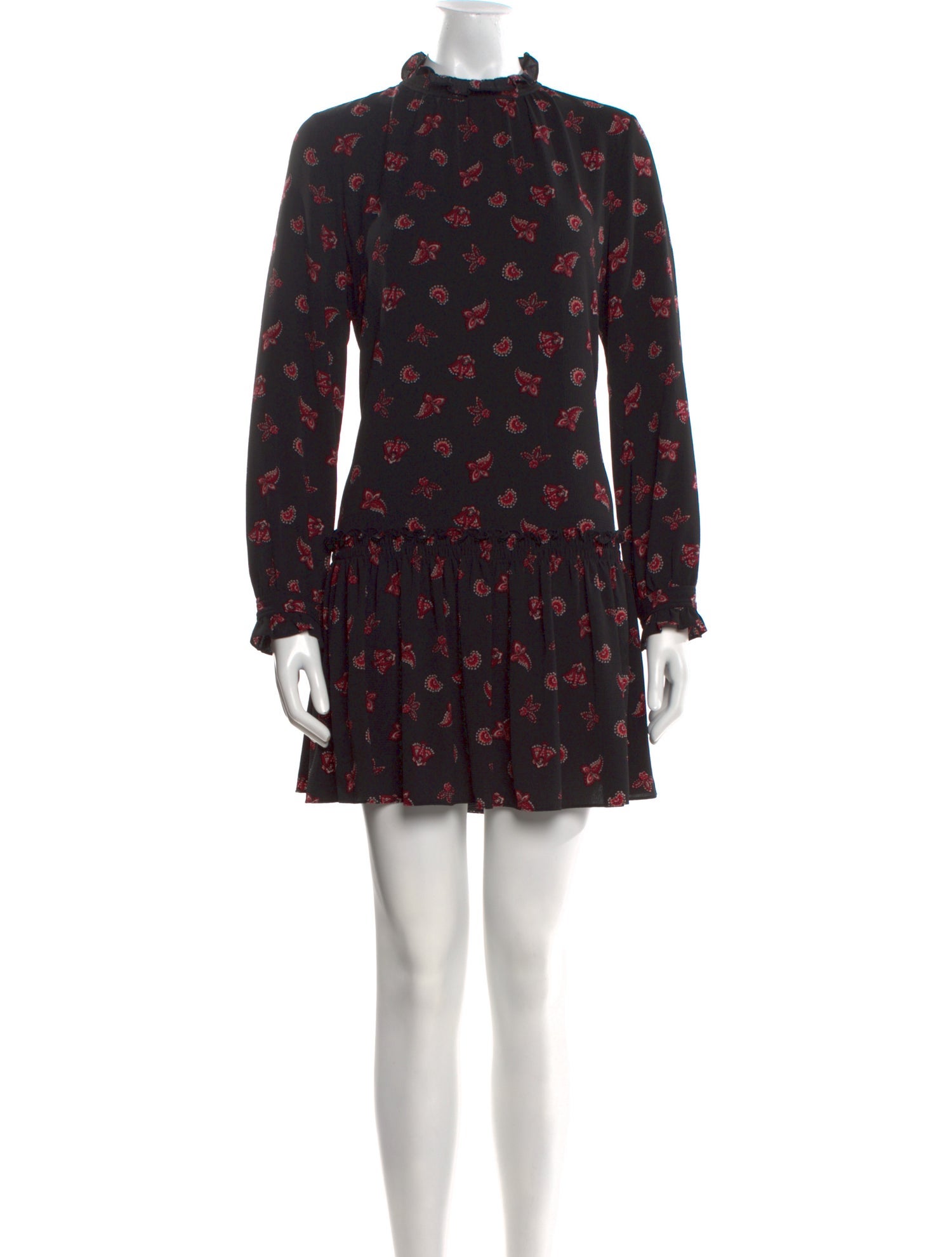 La Vie Rebecca Taylor Floral Print Mini Dress