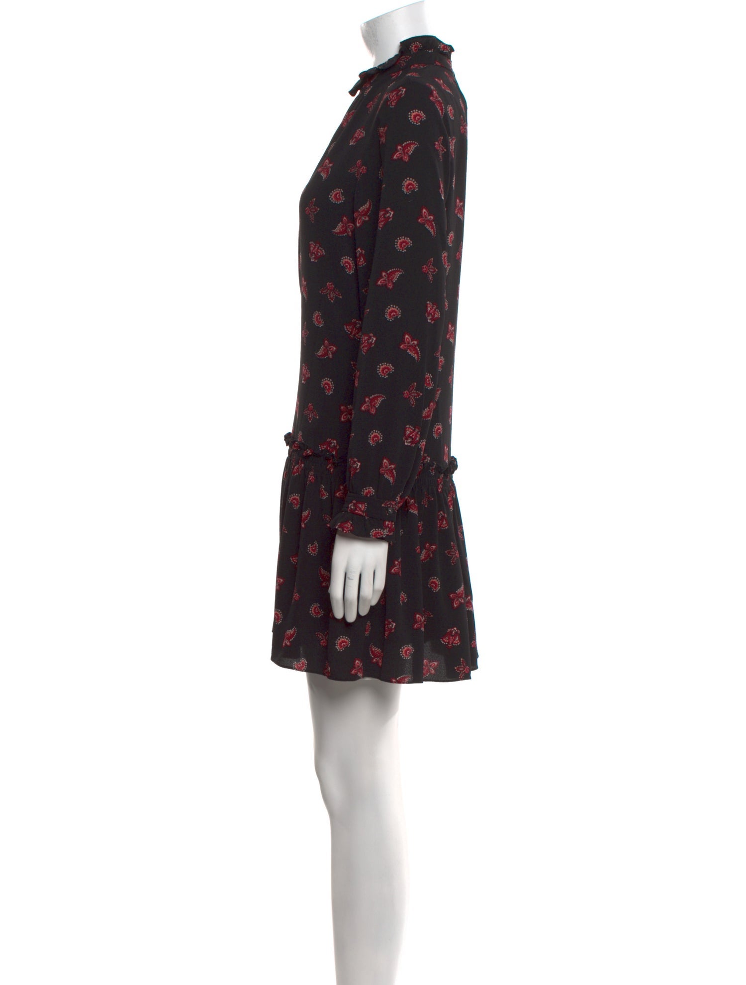 La Vie Rebecca Taylor Floral Print Mini Dress