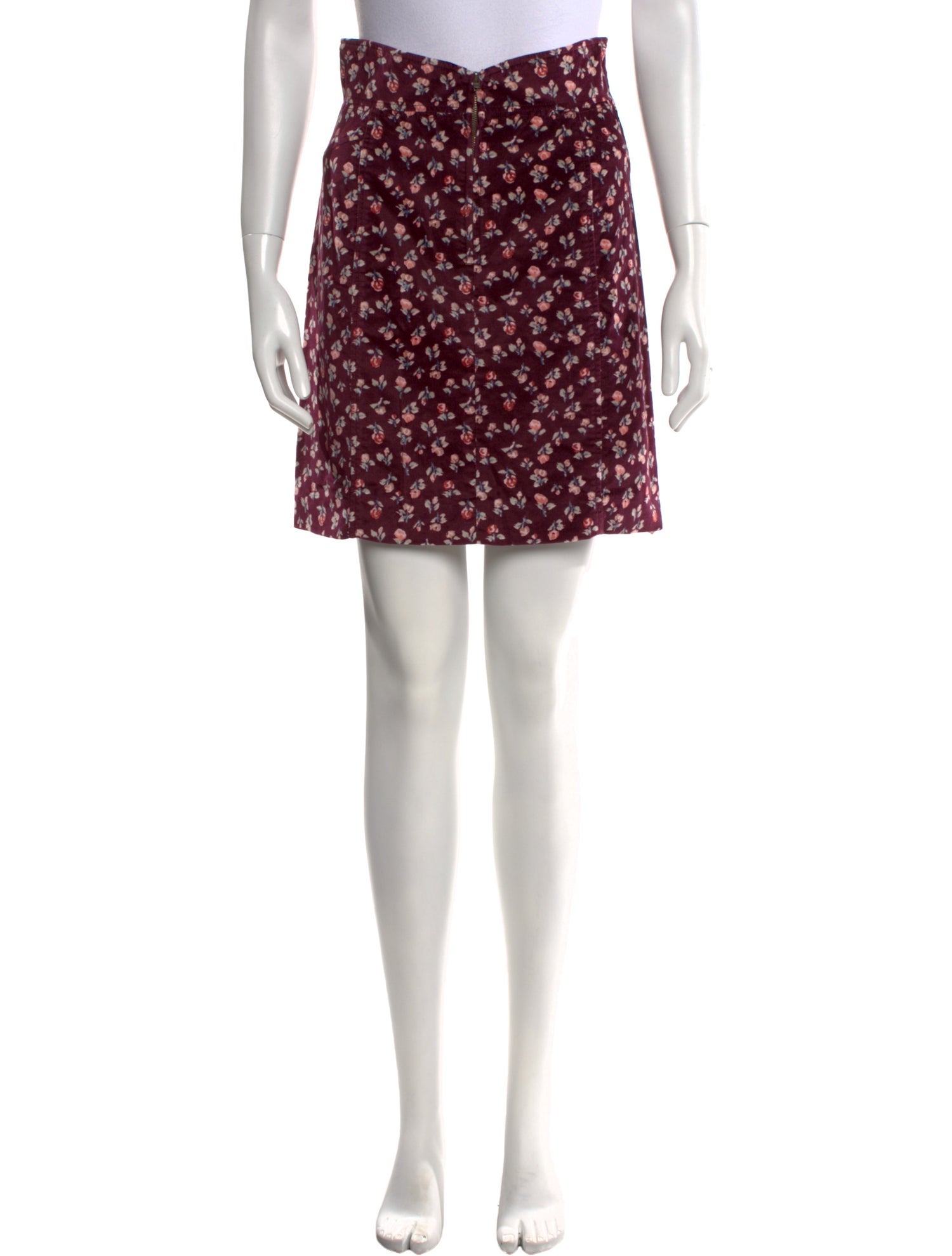 La Vie Rebecca Taylor Floral Print Mini Skirt