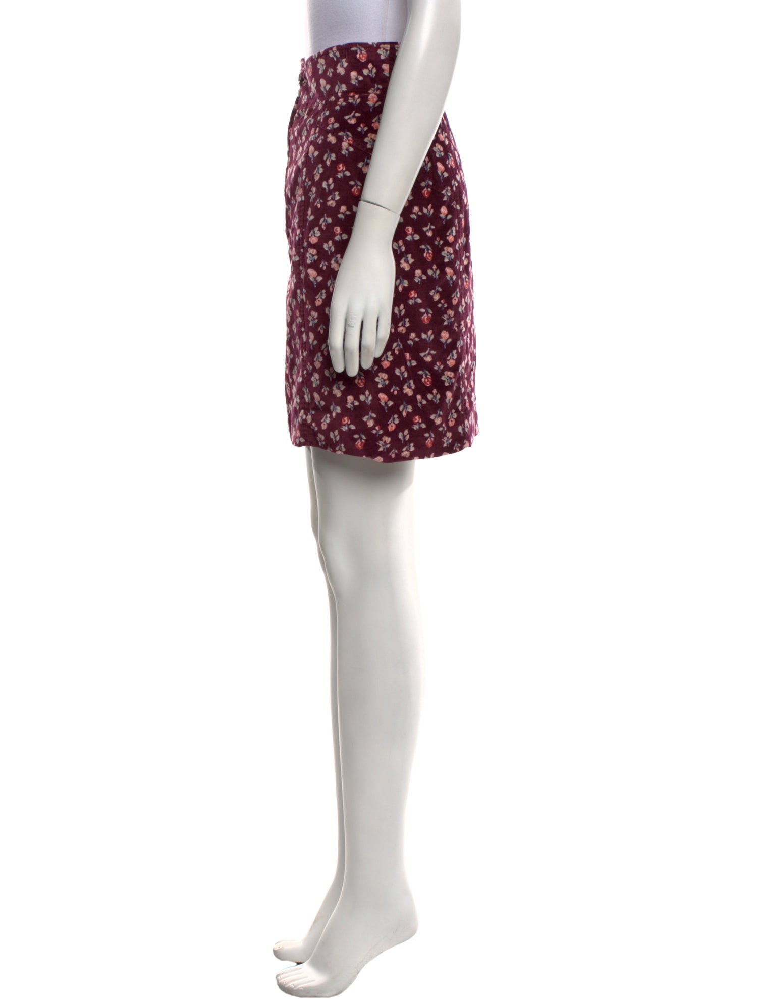 La Vie Rebecca Taylor Floral Print Mini Skirt