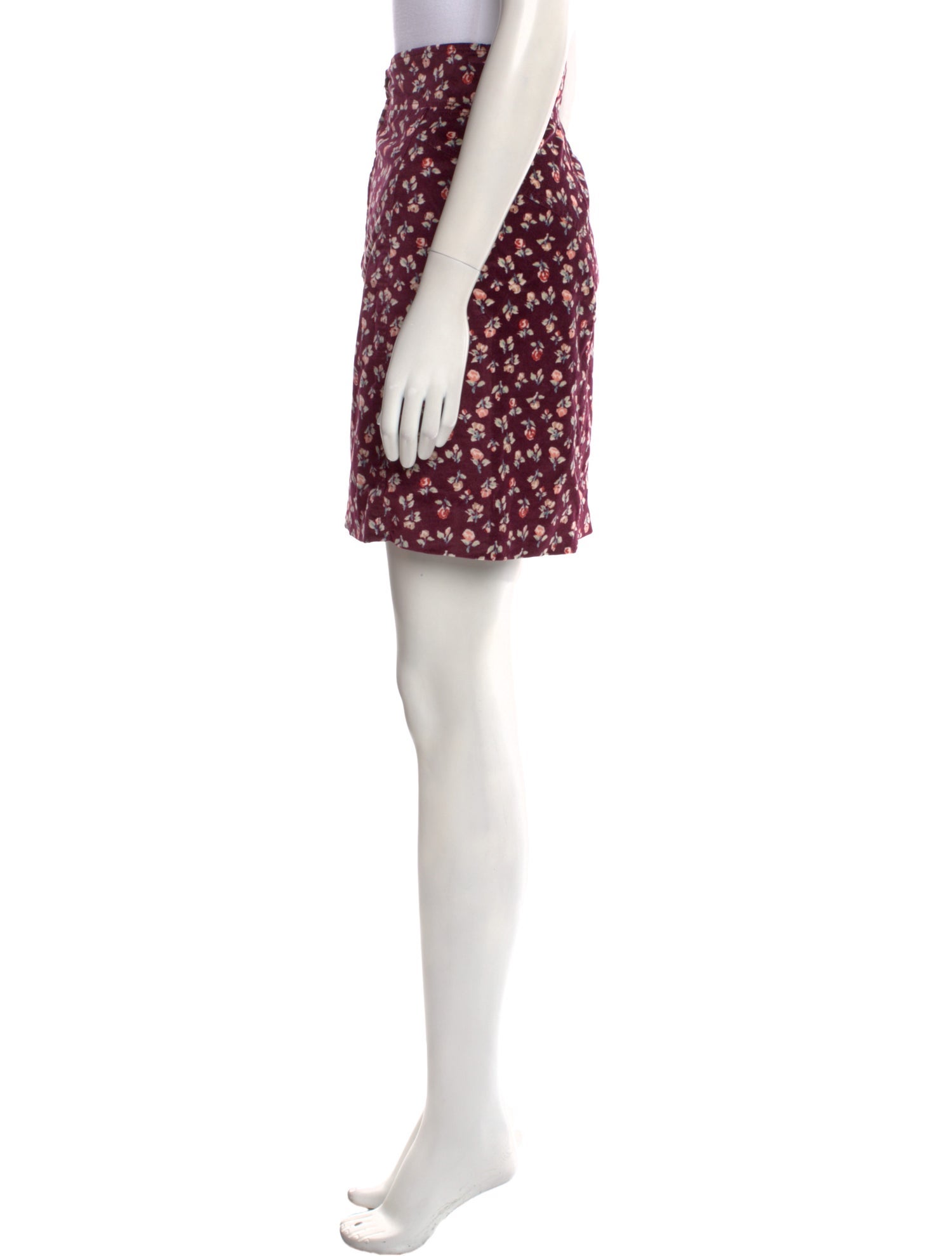 La Vie Rebecca Taylor Floral Print Mini Skirt