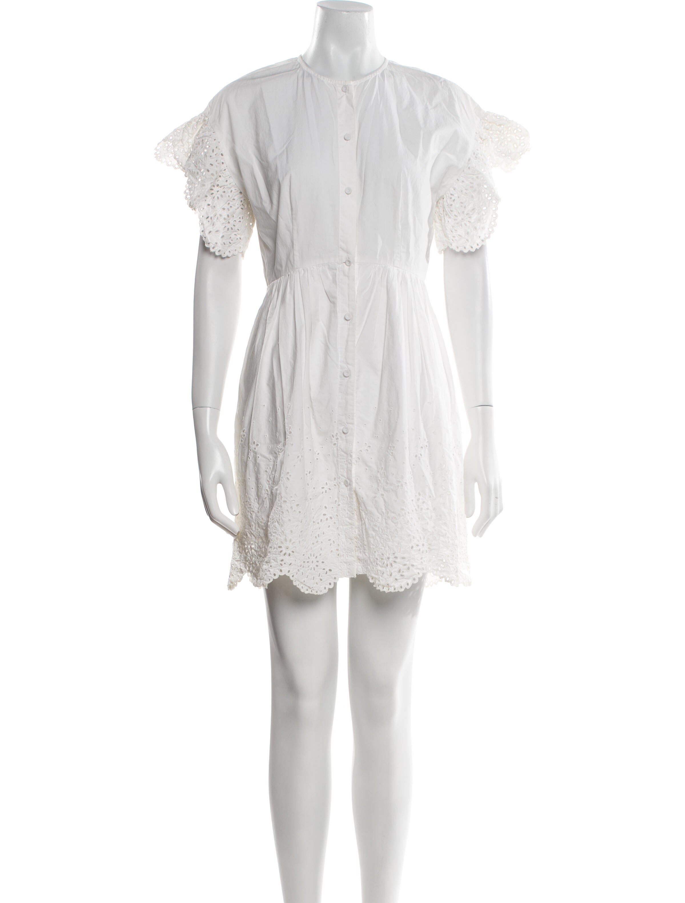 La Vie Rebecca Taylor Crew Neck Mini Dress