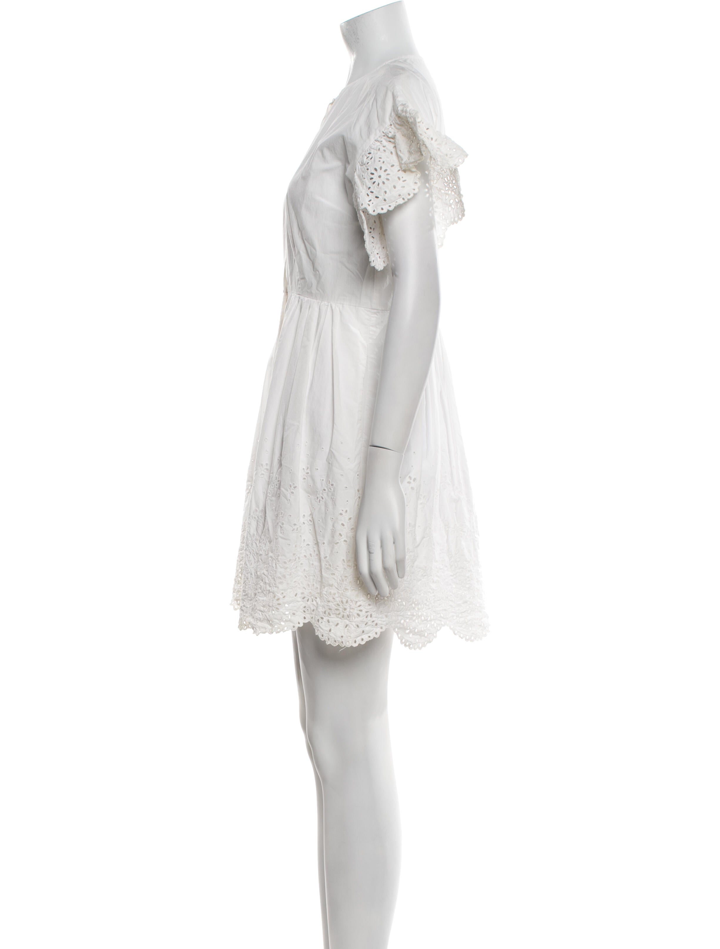 La Vie Rebecca Taylor Crew Neck Mini Dress