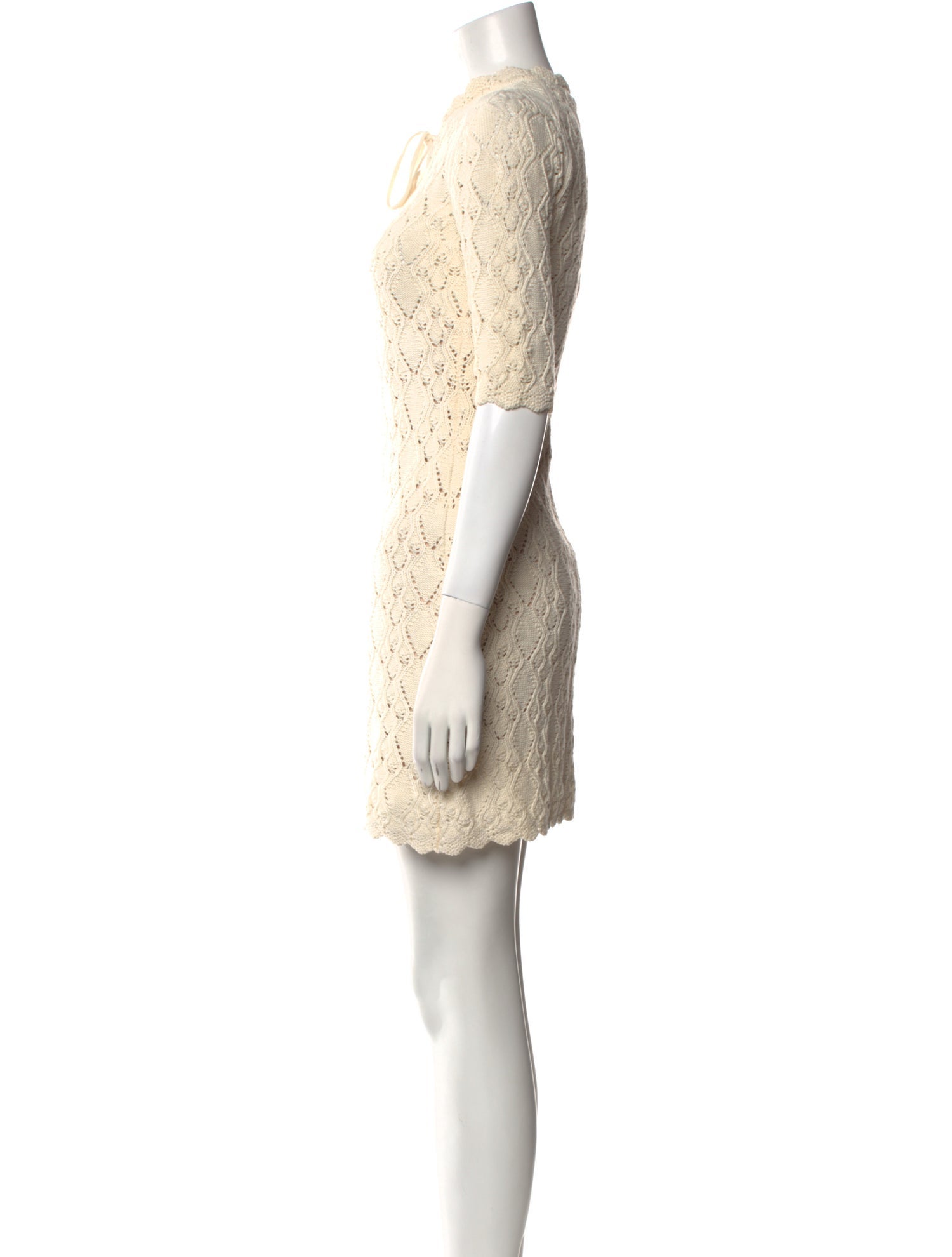 La Vie Rebecca Taylor Crew Neck Mini Dress